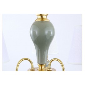 3 Light American Brass Modern Chandelier