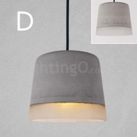 1 Light Vintage Cement Pendant Light