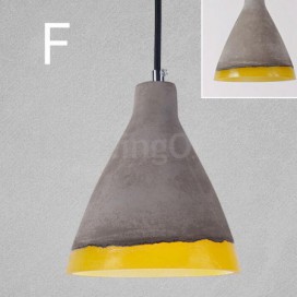 1 Light Vintage Cement Pendant Light