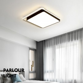 Modern Contemporary Square Stainless Steel Flush Mount Ceiling Light