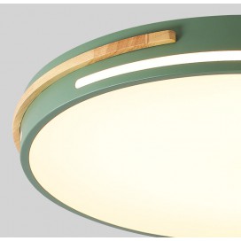 Modern Contemporary Round Stainless Steel Flush Mount Ceiling Light