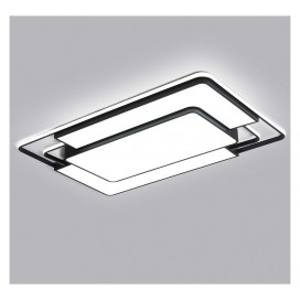 Modern Contemporary Rectangle Stainless Steel Flush Mount Ceiling Light