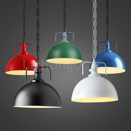 Vintage Multi Colors Metal Pendant Light