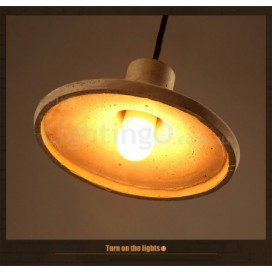 Modern/ Contemporary Cement Single Light Pendant Light