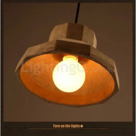 Modern/ Contemporary Cement Single Light Pendant Light