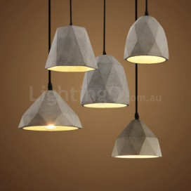 Vintage Cement 1 Light Pendant Light