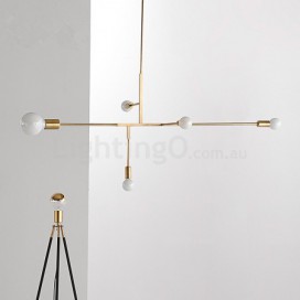 5 Light Modern/ Contemporary Copper Chandelier