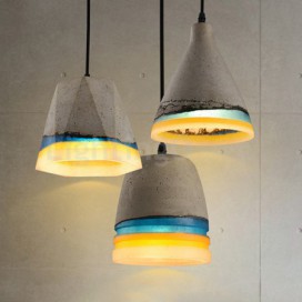 Vintage Cement Pendant Light