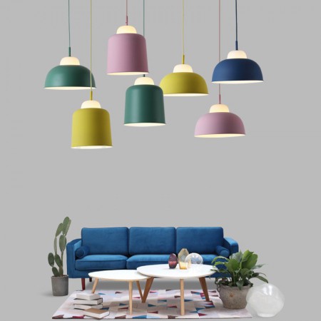 2 Light Modern/Contemporary Steel Pendant Light