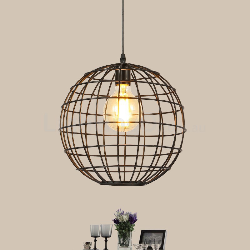 Retro globe store pendant light