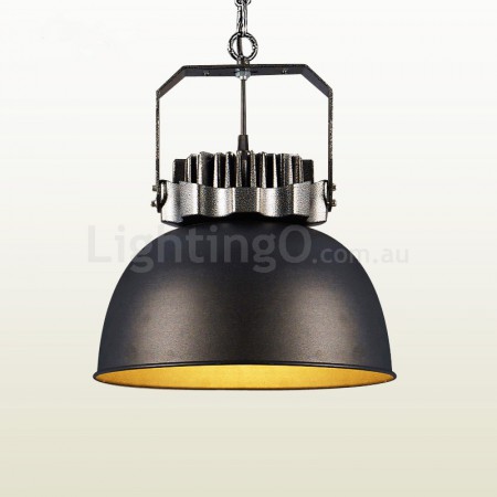 Black Country Vintage Metal Pendant Light