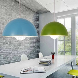 1 Light Modern/ Contemporary Steel Pendant Light with Shade