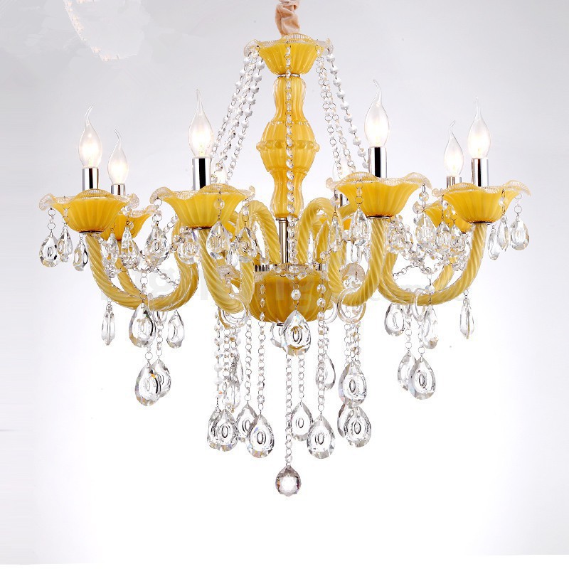 Yellow chandeliers outlet