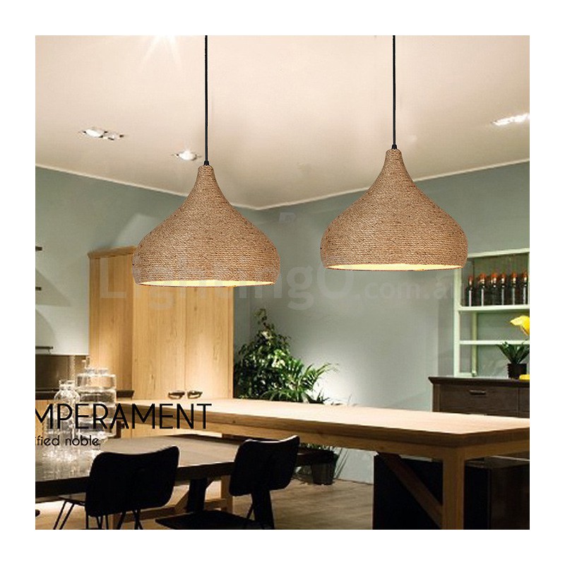 Sisal rope deals pendant light