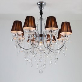 9 Light (8+1) 2 Tiers American Country Clear Chandelier