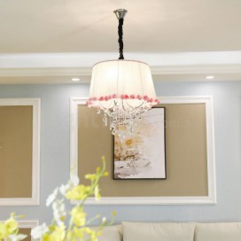 4 Light Modern Silver Chandelier