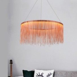 Nordic Style Modern Sparkle Luxury Tassel Chandelier