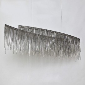 Nordic Style Modern Sparkle Luxury Tassel Chandelier