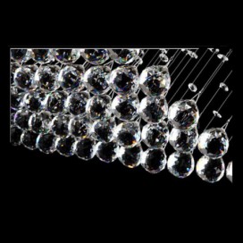 3 Light Round Spiral Modern K9 Crystal Sparkle Luxury Rain Drop Chandelier