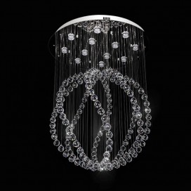 12 Light Ball Modern K9 Crystal Sparkle Luxury Rain Drop Chandelier