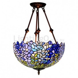 16 Inch Stained Glass Pendant Light