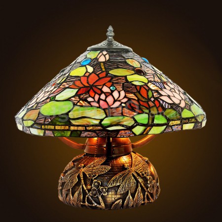 Retro Stained Glass Table Lamp