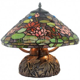 Retro Stained Glass Table Lamp