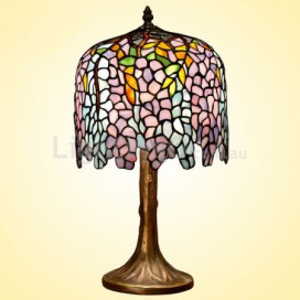 10 Inch Wisteria Stained Glass Table Lamp