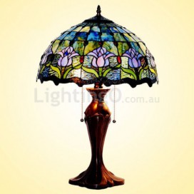 16 Inch Tulip Stained Glass Table Lamp