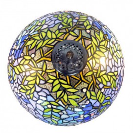 16 Inch Wisteria Stained Glass Pendant Light