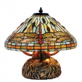 Dragonfly Stained Glass Table Lamp