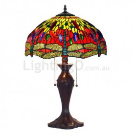 16 Inch Retro Stained Glass Table Lamp