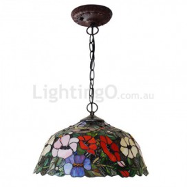 16 Inch Stained Glass Pendant Light