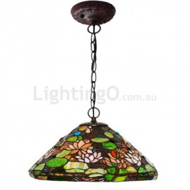 16 Inch Stained Glass Pendant Light