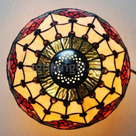 12 Inch Tulip Stained Glass Pendant Light