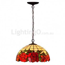 16 Inch Stained Glass Pendant Light