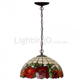 16 Inch Stained Glass Pendant Light