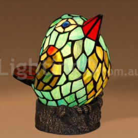 Bird Stained Glass Table Lamp