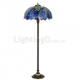 22 Inch Wisteria Stained Glass Floor Lamp