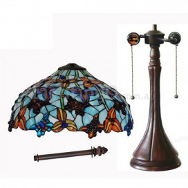 16 Inch Retro Stained Glass Table Lamp