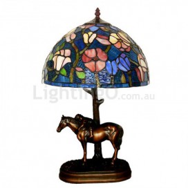 12 Inch Rural Stained Glass Table Lamp