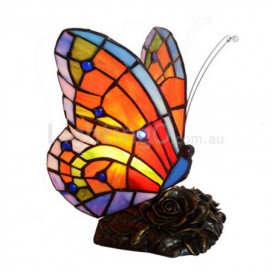 Butterfly Stained Glass Table Lamp