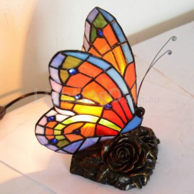 Butterfly Stained Glass Table Lamp