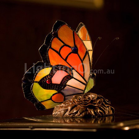 Butterfly Stained Glass Table Lamp