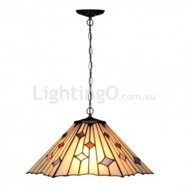 16 Inch Stained Glass Pendant Light