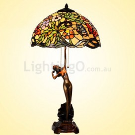 16 Inch Retro Stained Glass Table Lamp