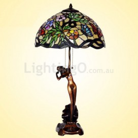 16 Inch Retro Stained Glass Table Lamp