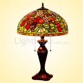 16 Inch Rural Stained Glass Table Lamp