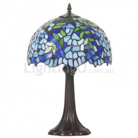 12 Inch Retro Wisteria Stained Glass Table Lamp