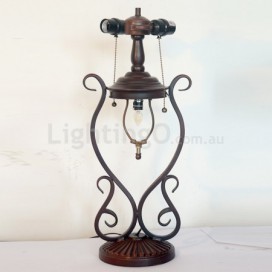 18 Inch Retro Stained Glass Table Lamp